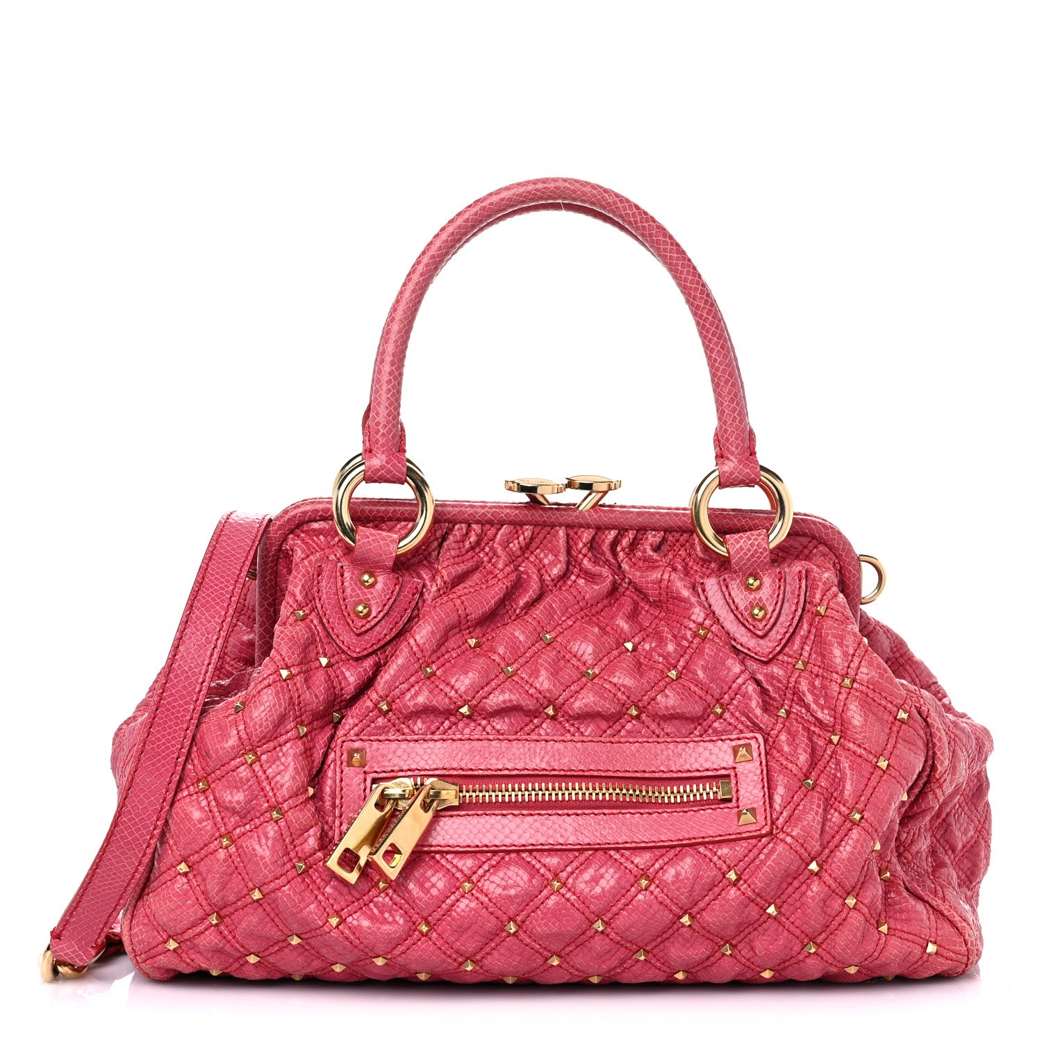 Marc Jacobs Python Embossed Stardust Stam Pink 1 of 16