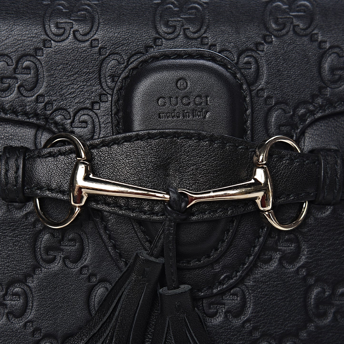 Guccissima Small Emily Shoulder Bag Black