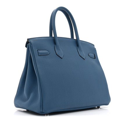 Hermes Togo BIRKIN 30 Bleu Azur 4 of 22