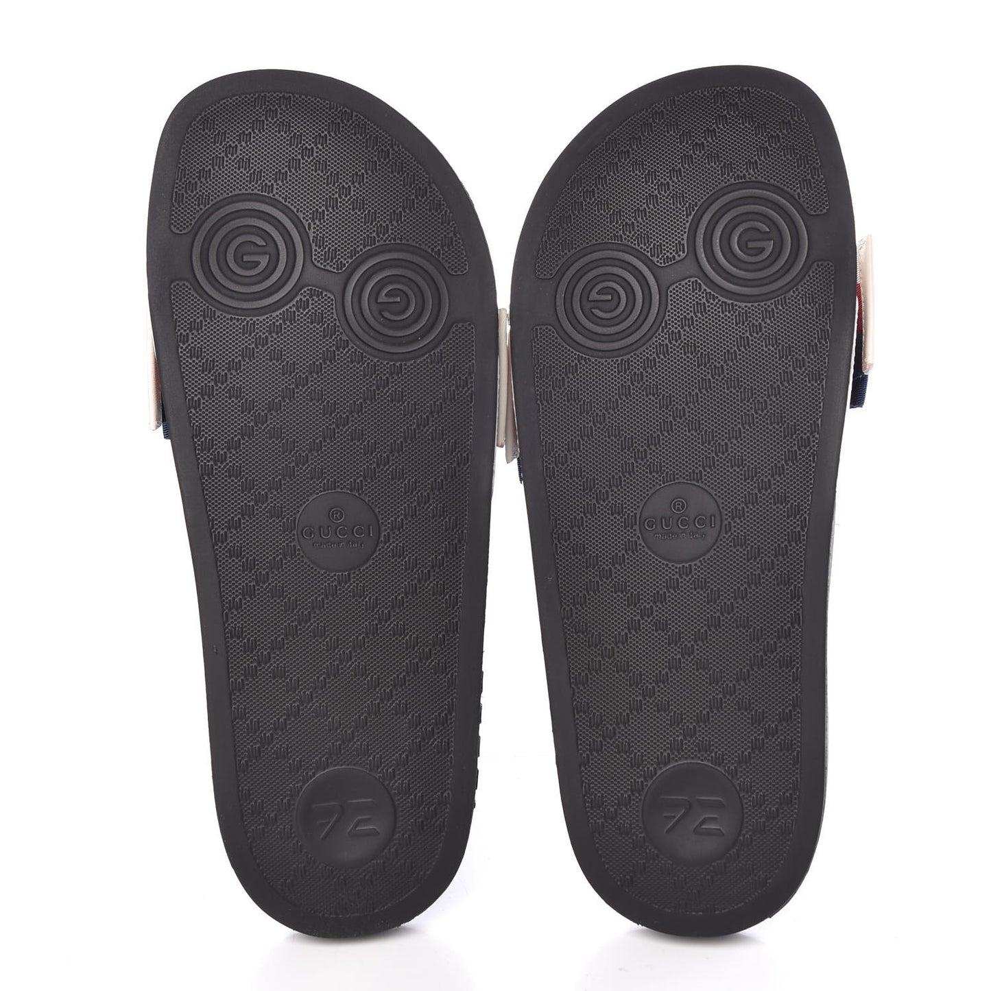 Satin Web Sylvie Bow Slide Sandals 37 White