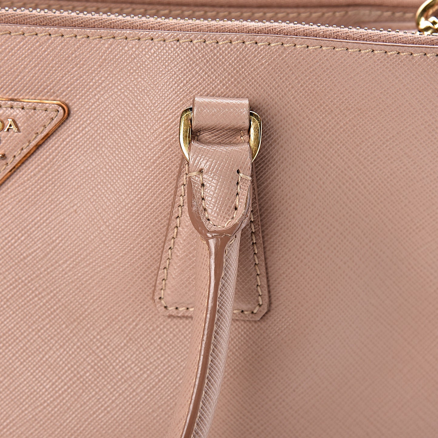 Saffiano Small Galleria Double Zip Tote Cammeo