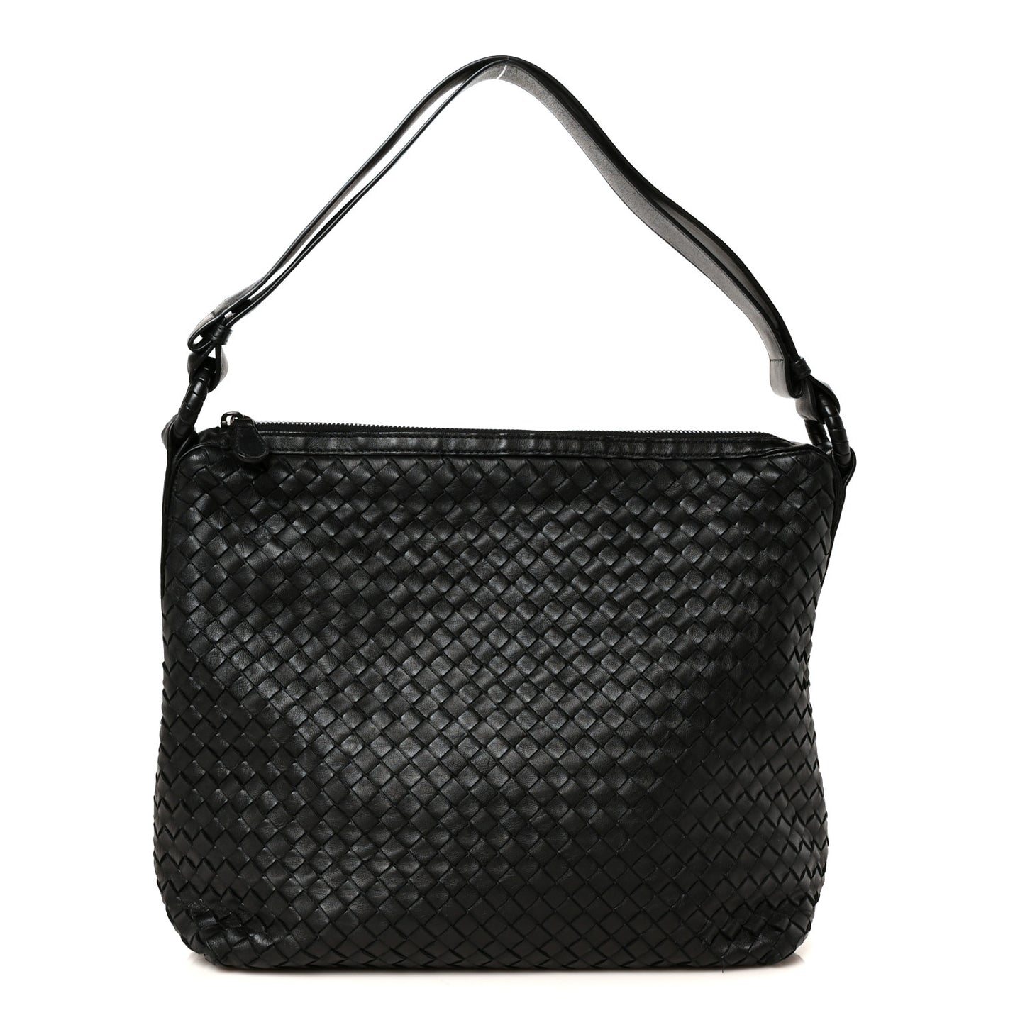 Nappa Intrecciato Hobo Black