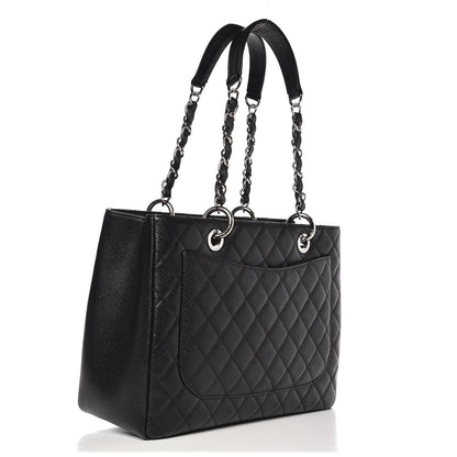 Chanel Caviar Quilted Grand Shopping Tote GST Black 3 of 9