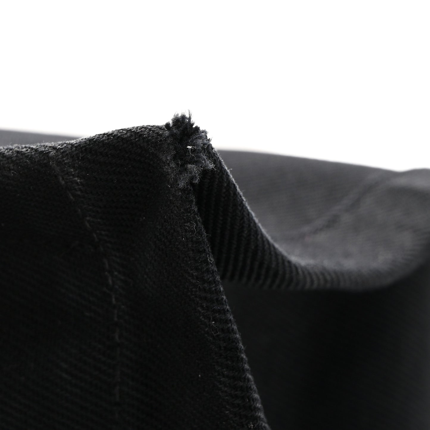 Linen Calfskin Rive Gauche Tote Black