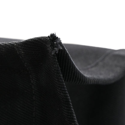 Saint Laurent Linen Calfskin Rive Gauche Tote Black 11 of 12