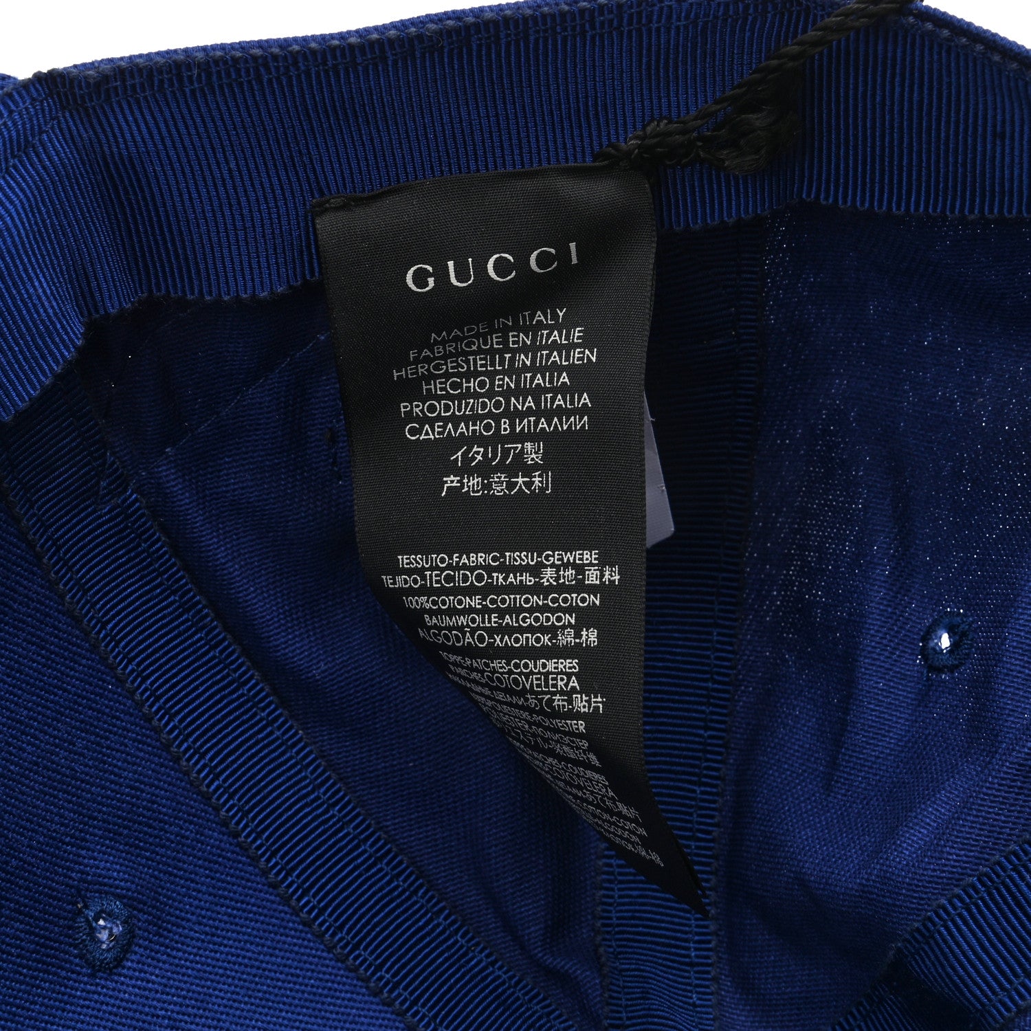 Gucci X MLB Cotton NY Yankees Baseball Hat 57-61 Blue 9 of 9