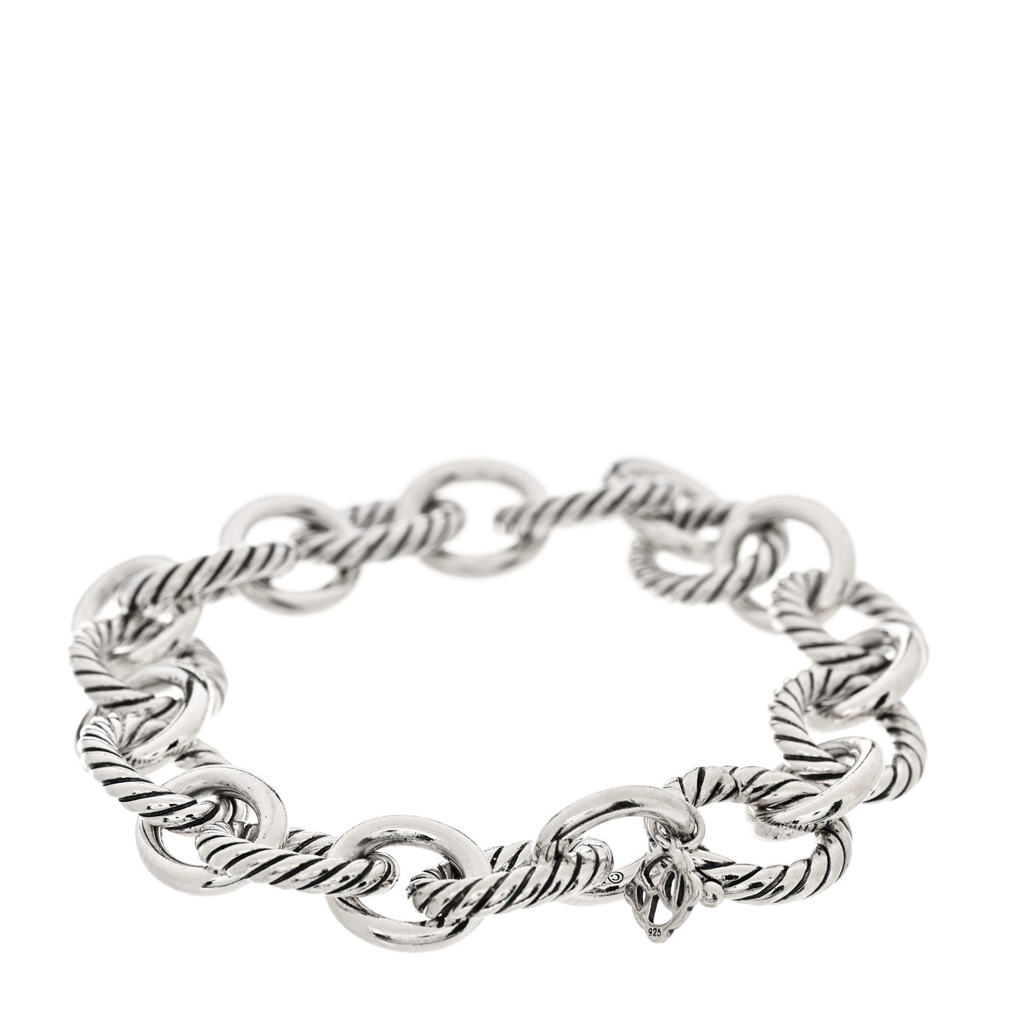 Sterling Silver 12mm Large Oval Link Bracelet