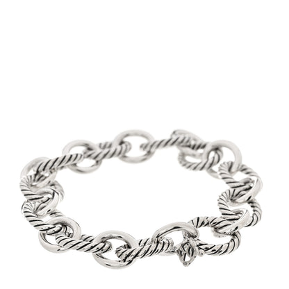 David Yurman Sterling Silver 12mm Large Oval Link Bracelet 2 of 4