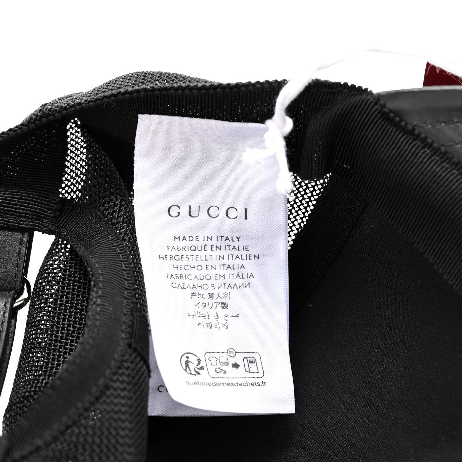 Gucci GG Supreme Monogram Baseball Hat M 58 Black 9 of 10