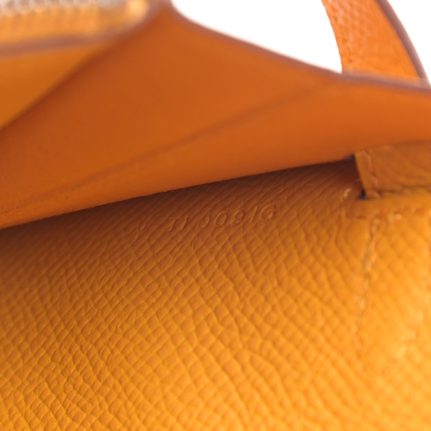 Hermes Epsom Kelly Wallet To Go Jaune Ambre 7 of 11