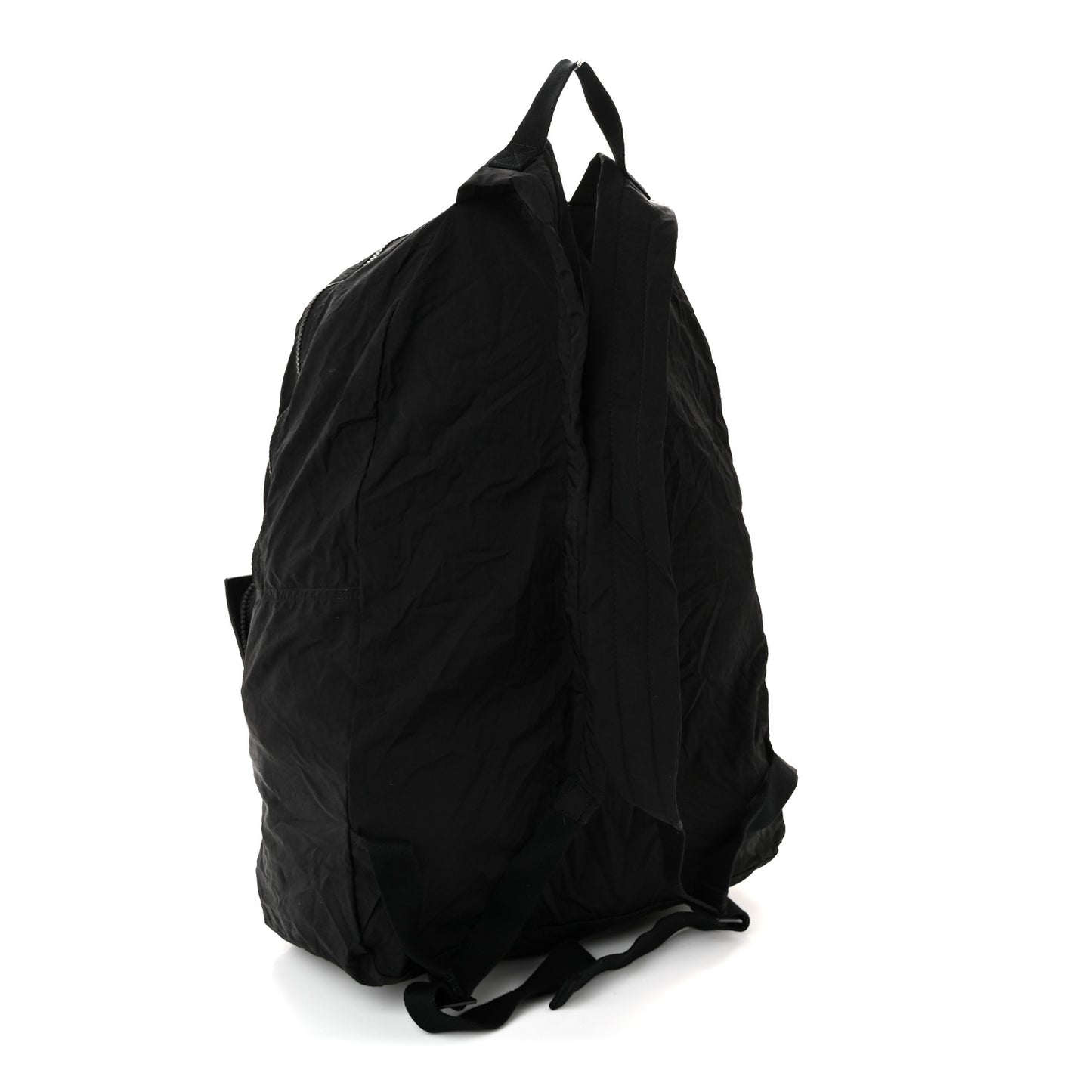 Nappa Nylon Intreccio Packable Backpack Black
