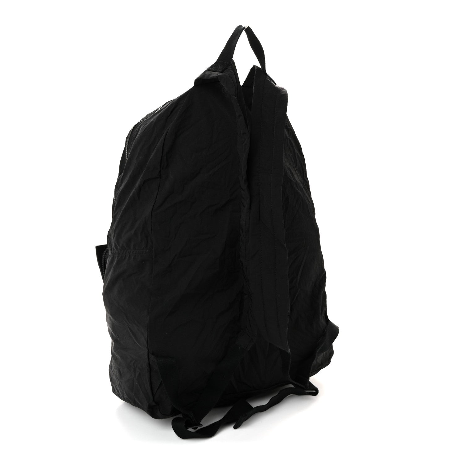 Bottega Veneta Nappa Nylon Intreccio Packable Backpack Black 3 of 11