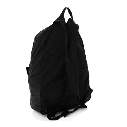 Bottega Veneta Nappa Nylon Intreccio Packable Backpack Black 3 of 11