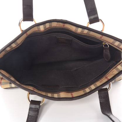 Burberry Haymarket Check Medium Regent Tote Chocolate 5 of 15