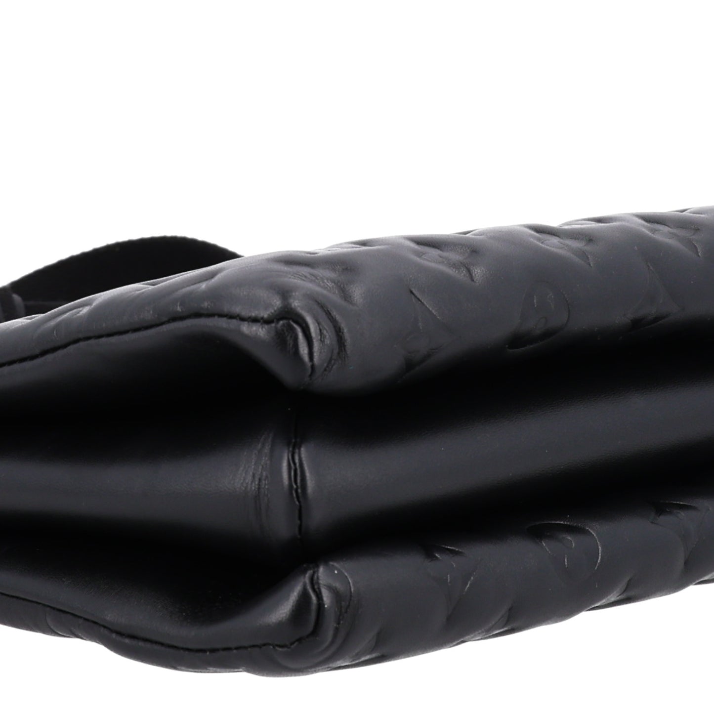 Lambskin Embossed Monogram Coussin PM Black