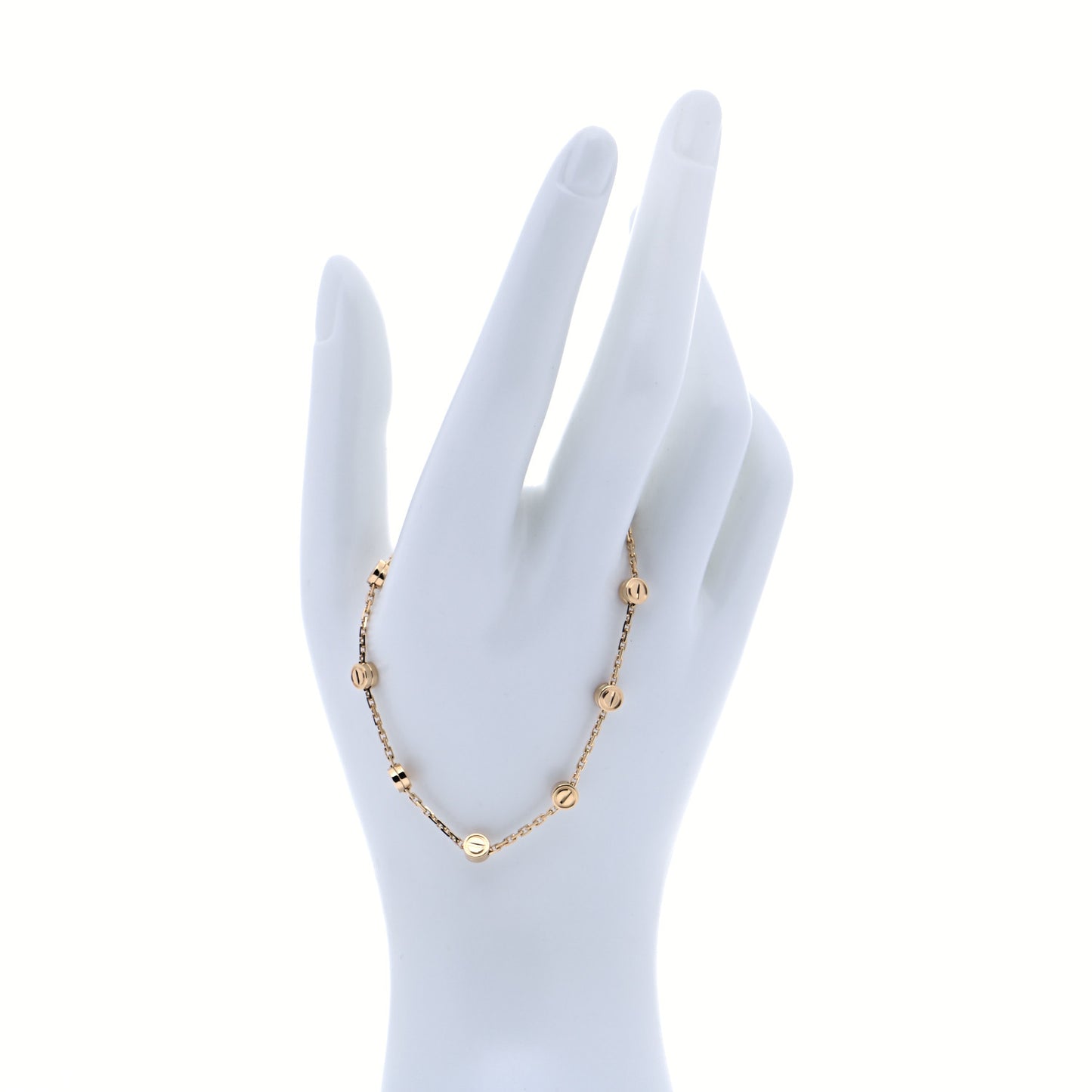 18K Yellow Gold LOVE Station Bracelet