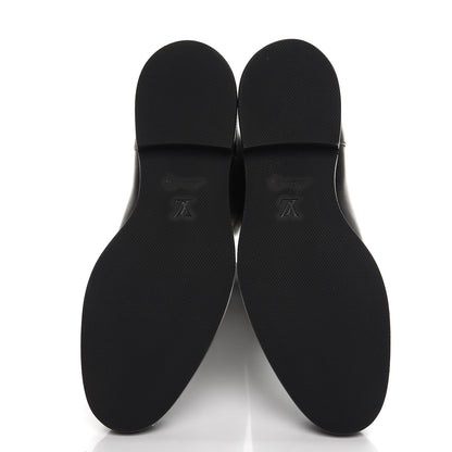 Louis Vuitton Calfskin Overdrive Flat High Boots 35 Black 5 of 6