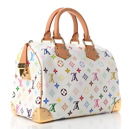 Louis Vuitton Monogram Multicolor Speedy 30 White 2 of 4