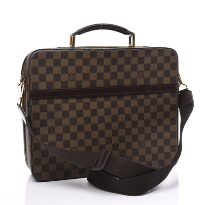 Louis Vuitton Damier Ebene Porte Ordinateur Sabana Computer Case 2 of 9