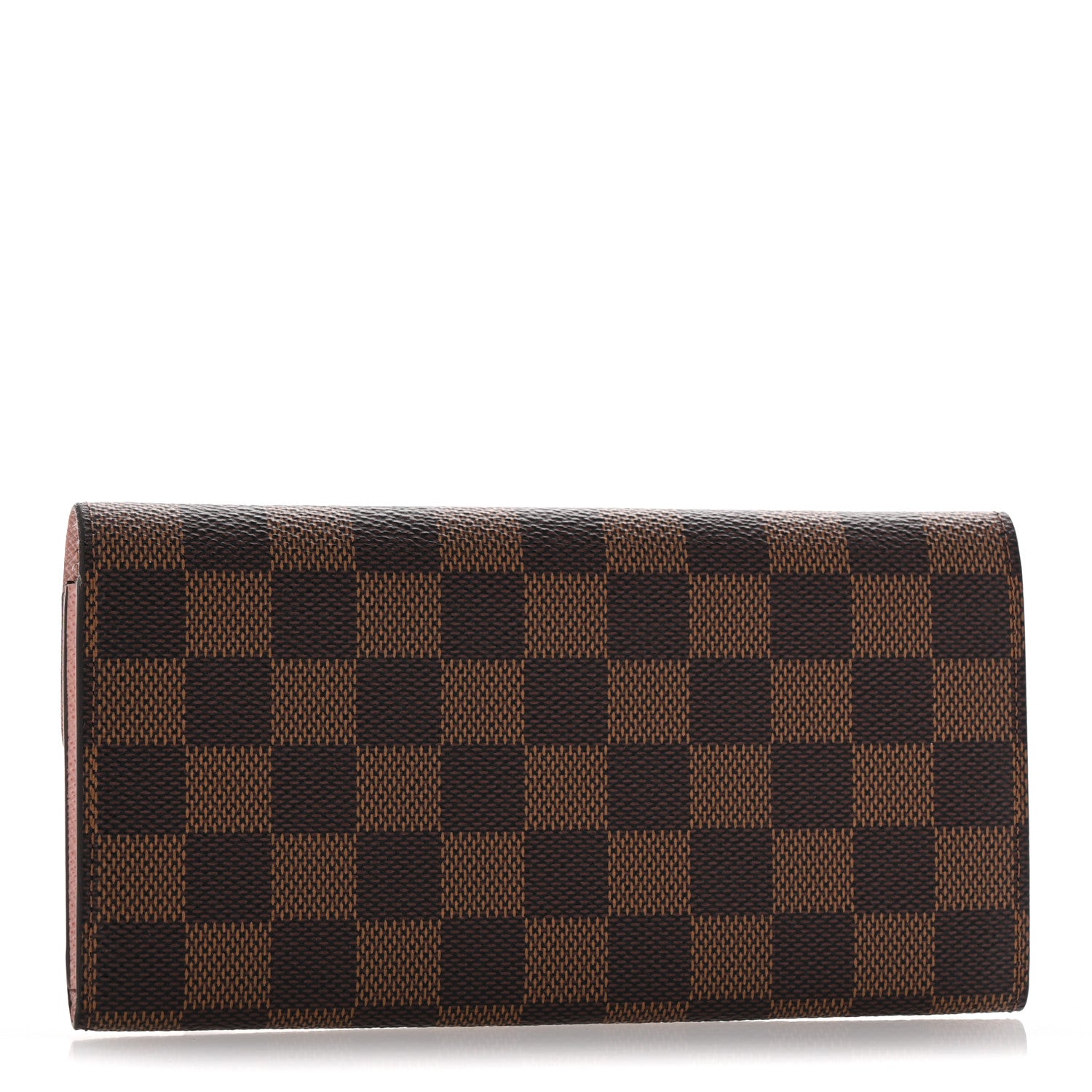 Louis Vuitton Damier Ebene Emilie Wallet Rose Ballerine 3 of 8