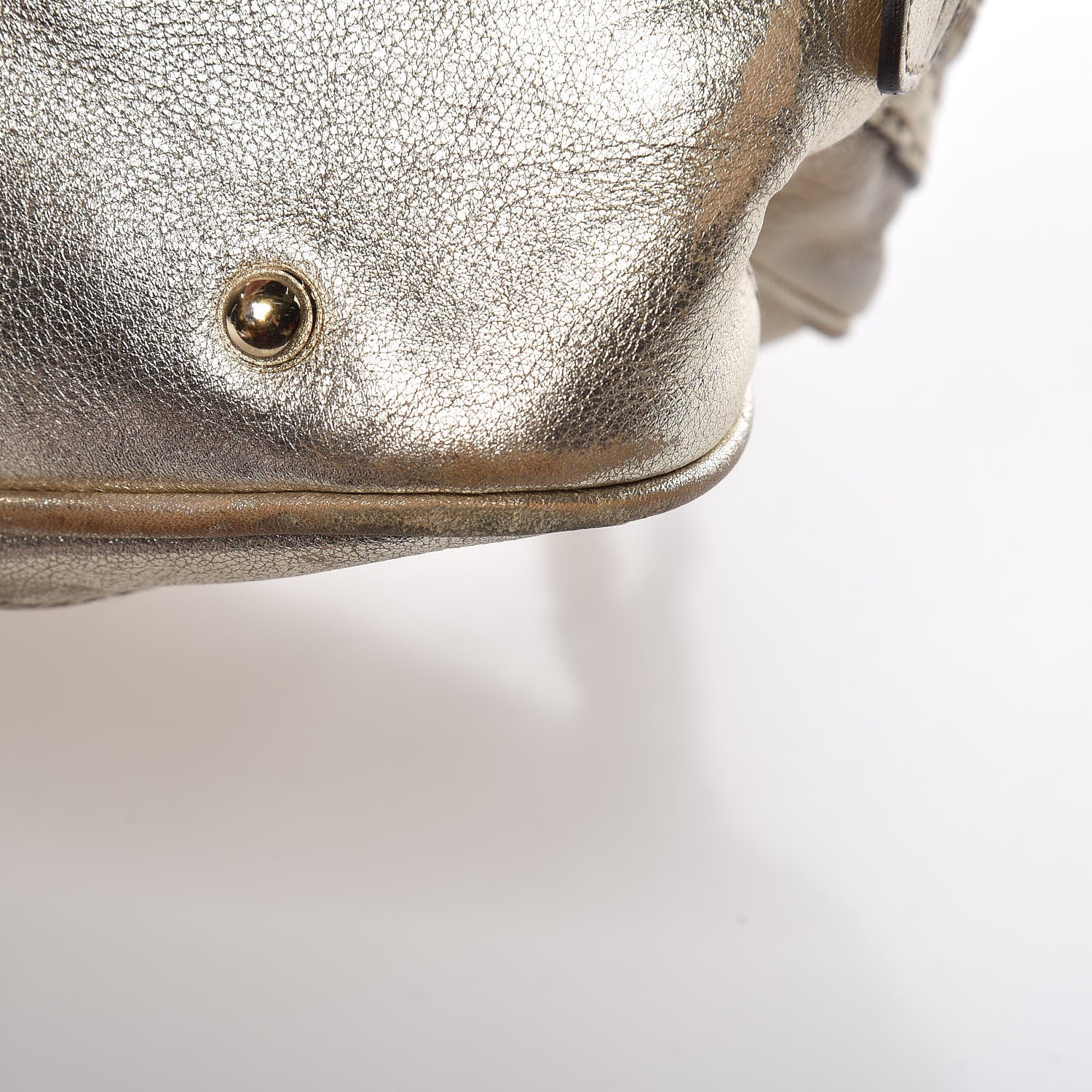 Gucci Goatskin Small Capri Bowler White Gold 17 of 23