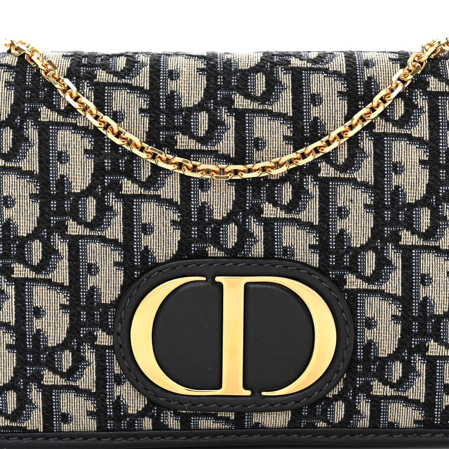 Christian Dior Oblique 30 Montaigne 2-In-1 Pouch Blue 7 of 9