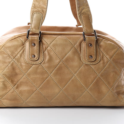 Chanel Lambskin Cloudy Bundle Bowler Beige 6 of 8