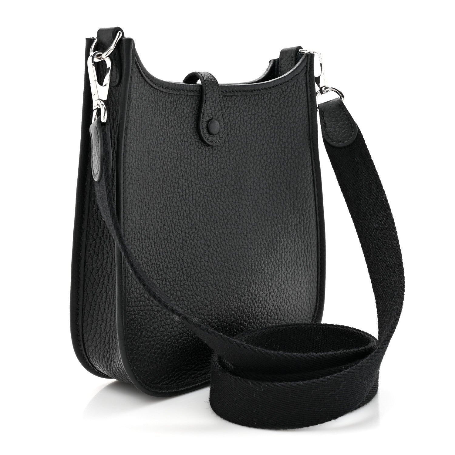 Hermes Taurillon Clemence Evelyne TPM Black 3 of 11