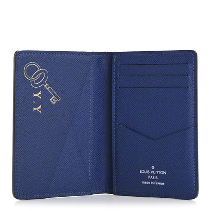 Louis Vuitton Taiga Pocket Organizer Blue Marine 5 of 11