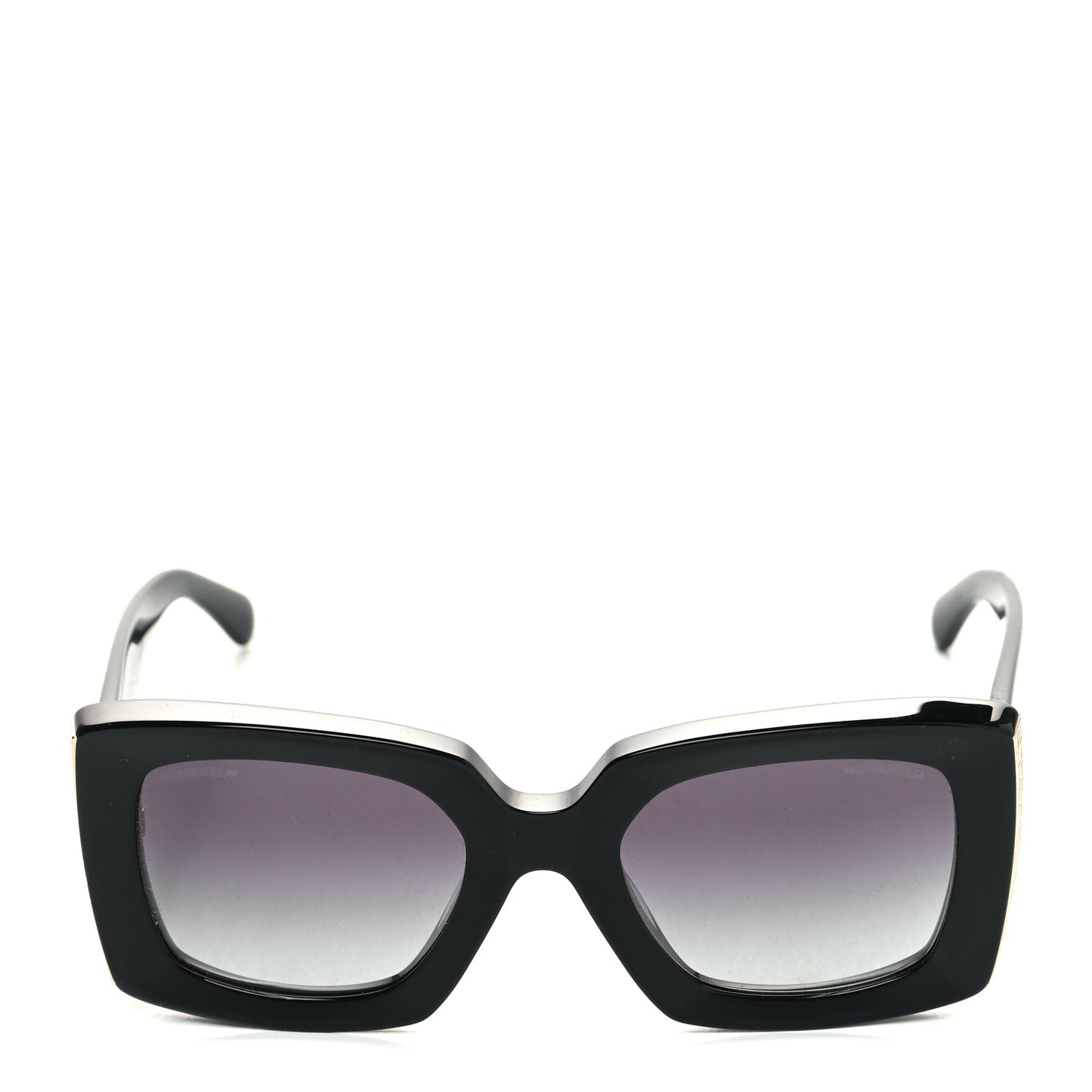 Acetate Rectangle Sunglasses 5435-A Black