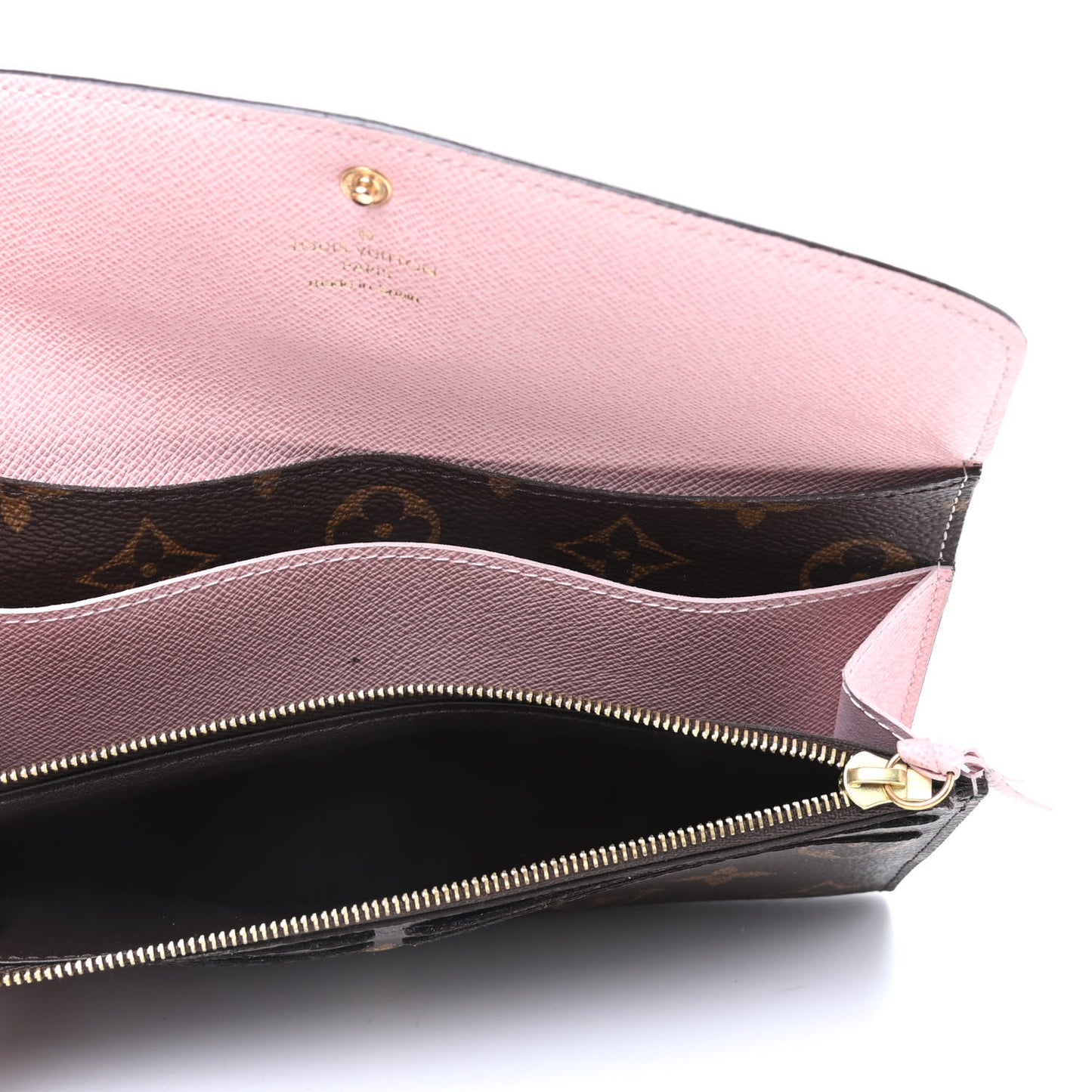 Monogram Emilie Wallet Rose Ballerine