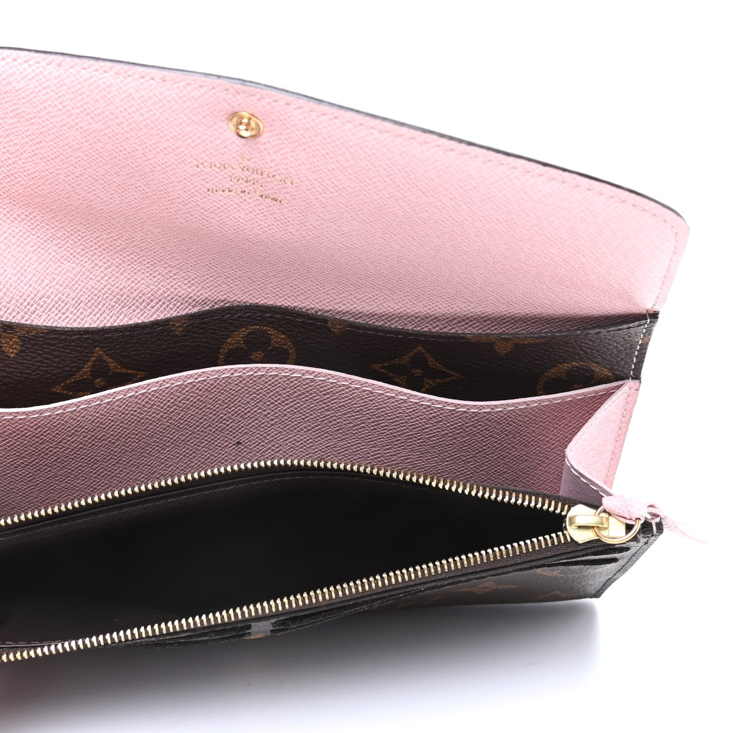 Louis Vuitton Monogram Emilie Wallet Rose Ballerine 5 of 7