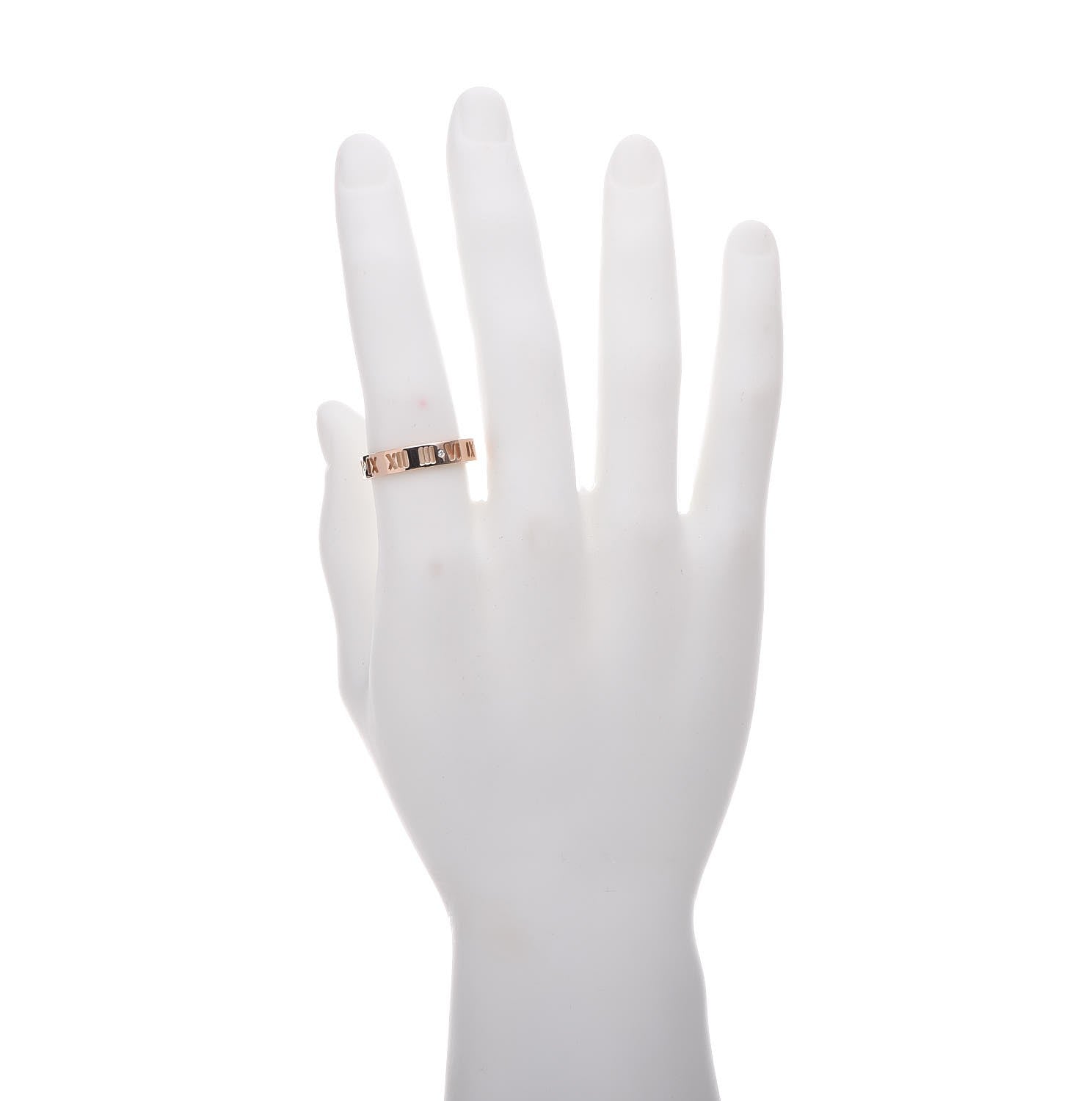 Tiffany 18K Rose Gold Diamond Atlas Pierced Ring 66 11.25 2 of 3