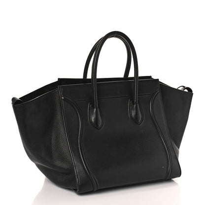 Celine Supple Calfskin Medium Phantom Luggage Black 3 of 13