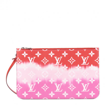 Louis Vuitton Monogram Escale Neverfull MM GM Pochette Rouge 1 of 8