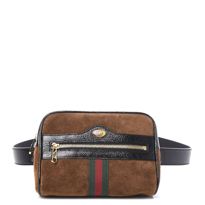 Gucci Suede Small Ophidia Belt Bag 85 34 Brown 1 of 8
