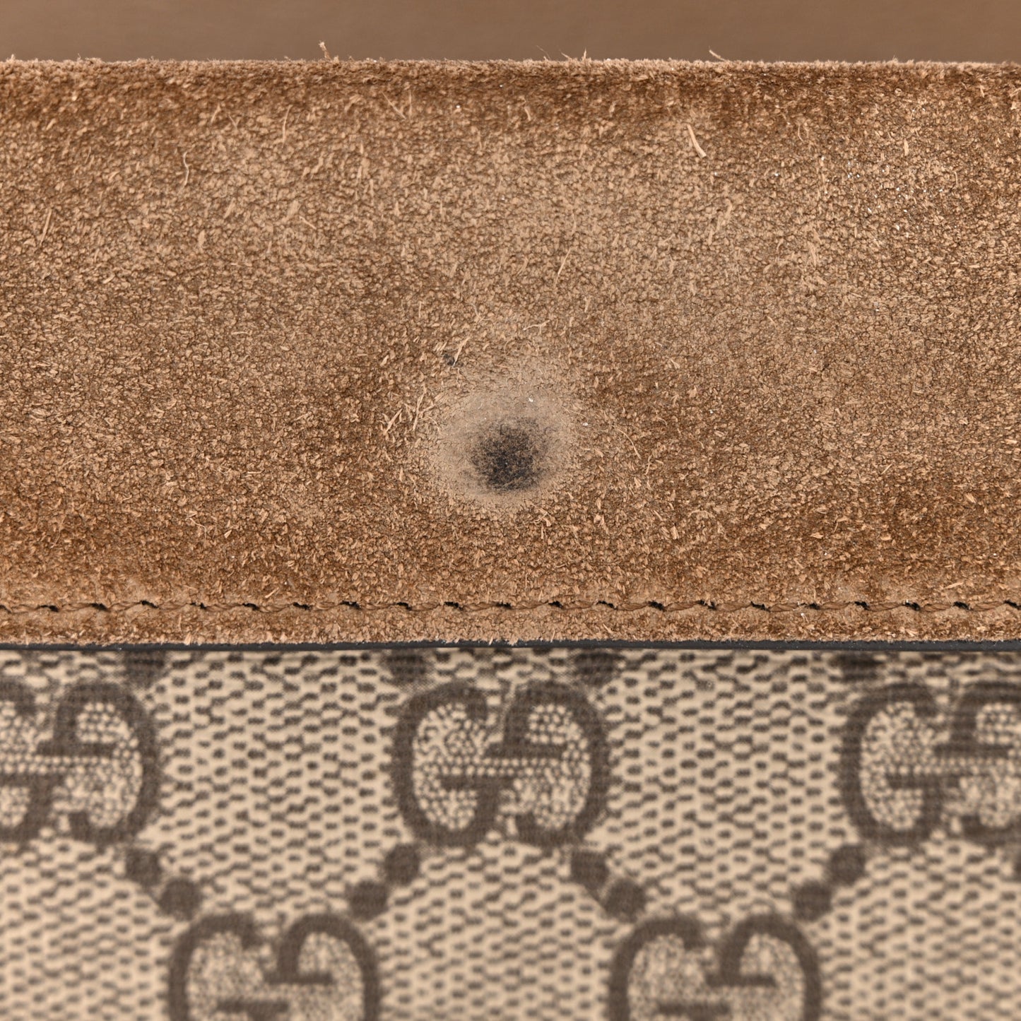 GG Supreme Monogram Super Mini Dionysus Shoulder Bag Taupe