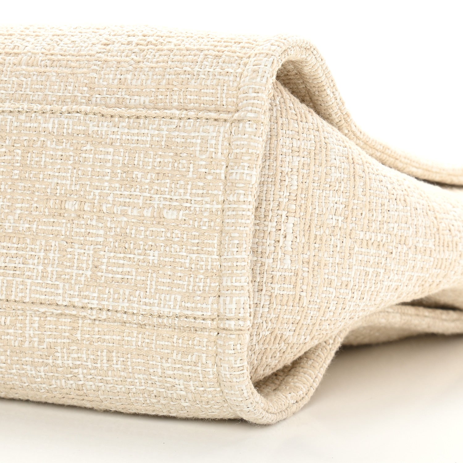 Chanel Lurex Boucle Small Deauville Tote Ivory 10 of 10