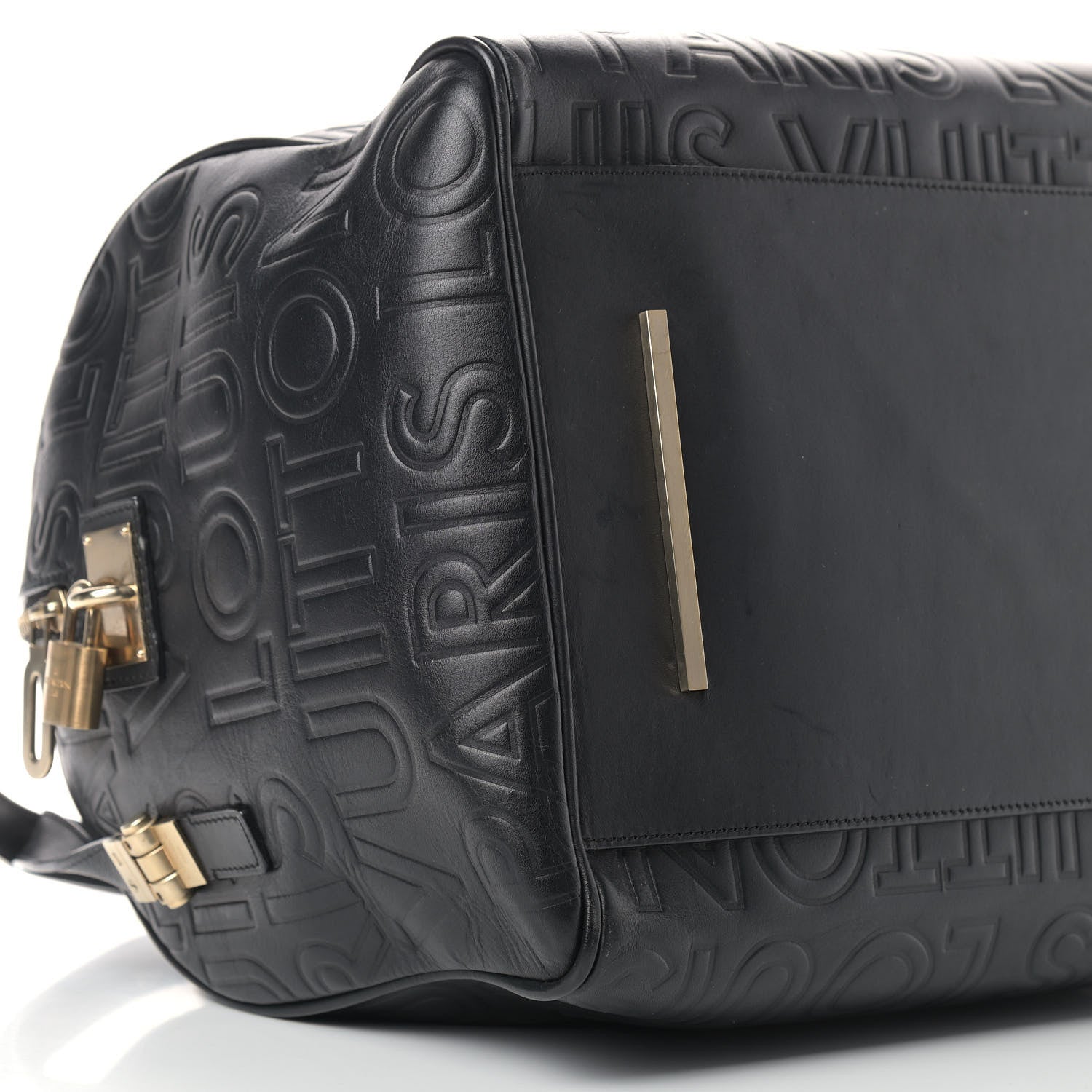 Louis Vuitton Calfskin Embossed Speedy Cube 30 Black 7 of 12