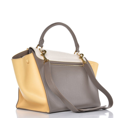 Celine Smooth Calfskin Medium Tri-Color Trapeze Butter 3 of 6