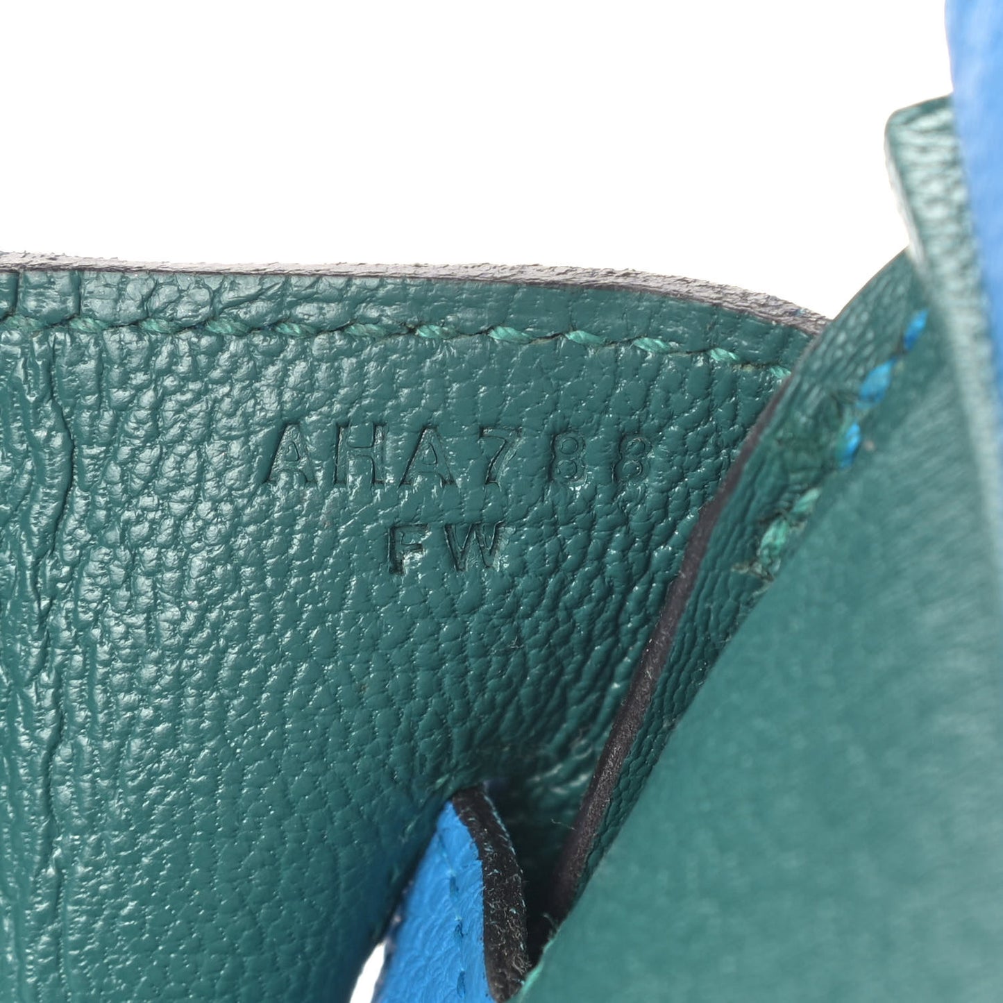 Togo Verso Birkin 30 Bleu Zanzibar Malachite