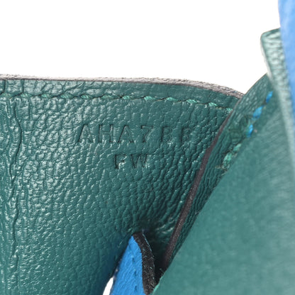 Hermes Togo Verso Birkin 30 Bleu Zanzibar Malachite 9 of 10
