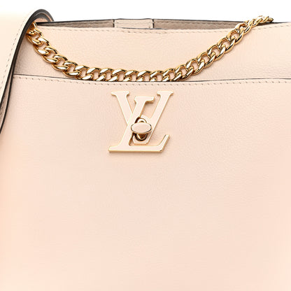 Louis Vuitton Grained Calfskin Lock and Walk Bucket Quartz 8 of 10