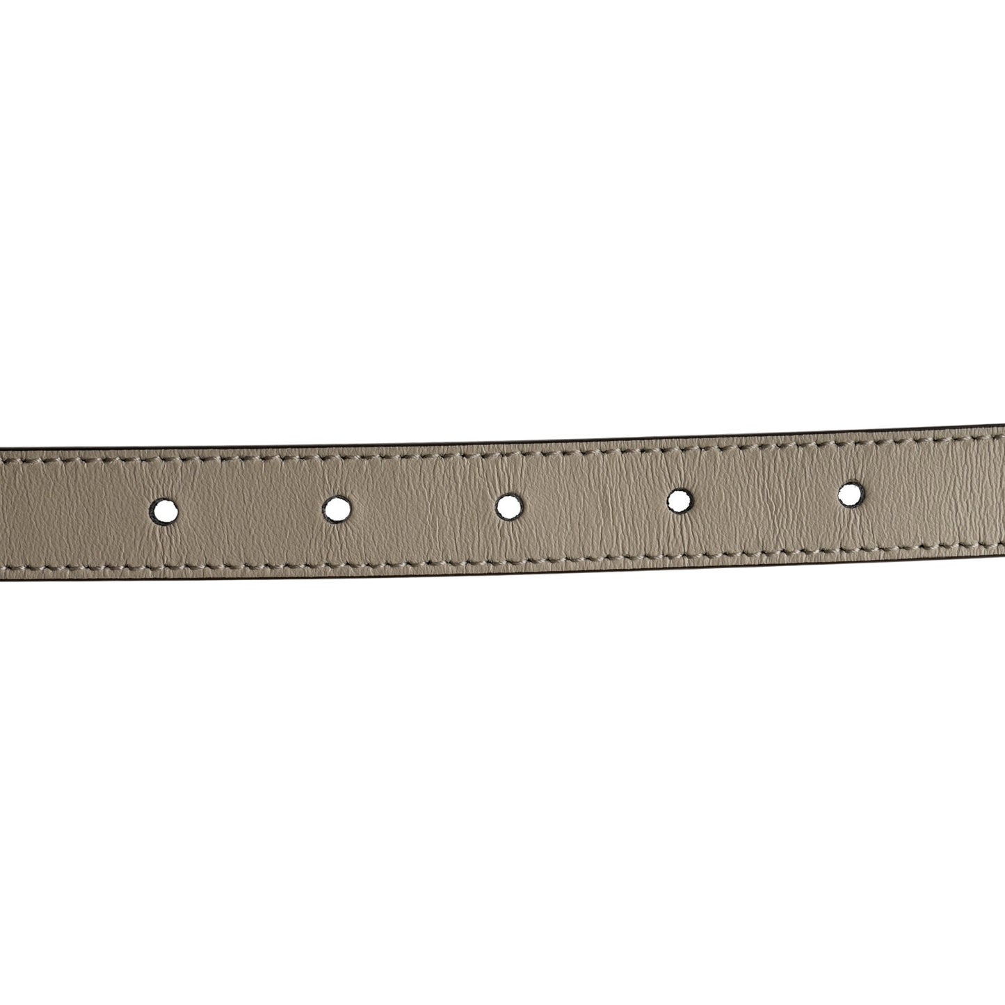 Plutone Calfskin Double G 20mm Belt 80 32 Mystic White