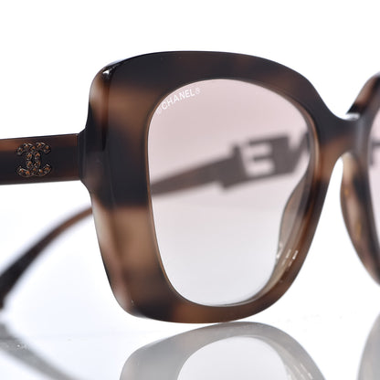 Chanel Acetate Strass Square Sunglasses 5422 Tortoise 7 of 7