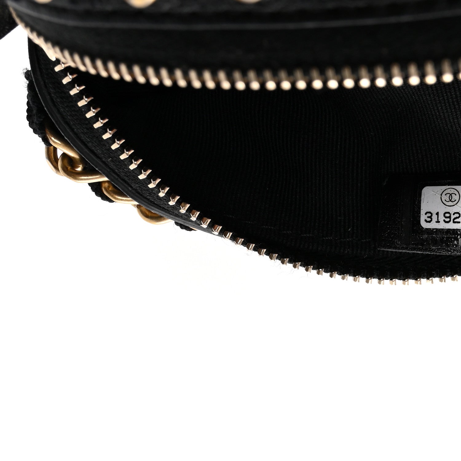 Chanel Nylon Grosgrain Lifestyle Pouch With Sleep Mask Black 8 of 8