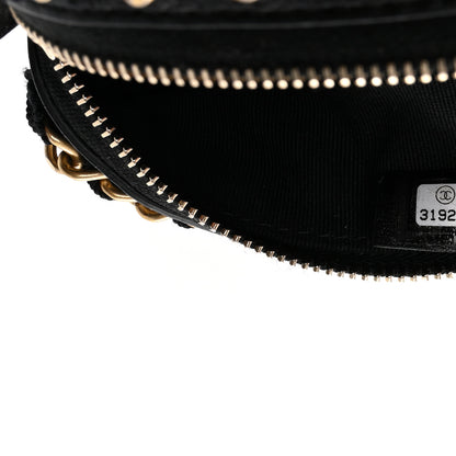 Chanel Nylon Grosgrain Lifestyle Pouch With Sleep Mask Black 8 of 8