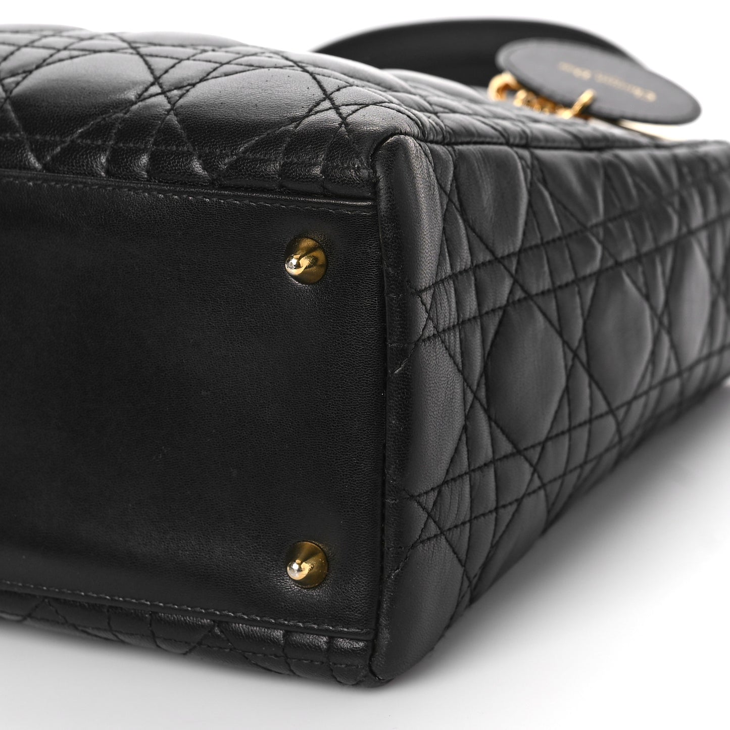 Lambskin Cannage Medium Lady Dior Black