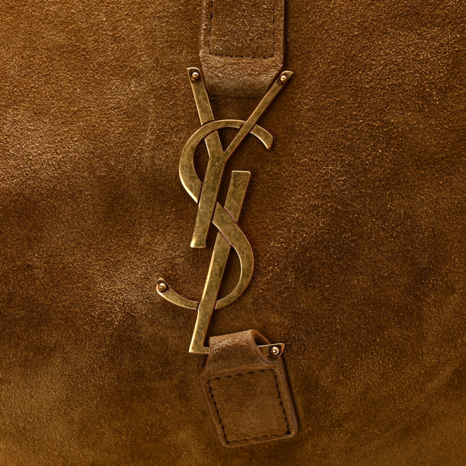 Saint Laurent Suede Bea Tote Golden Leaf 11 of 13
