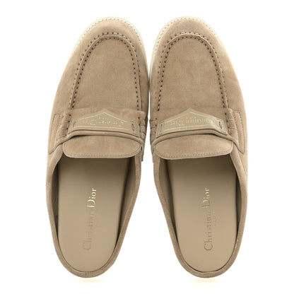 Christian Dior Suede Goatskin Boy Loafer Mule 38 Rope Beige 2 of 9